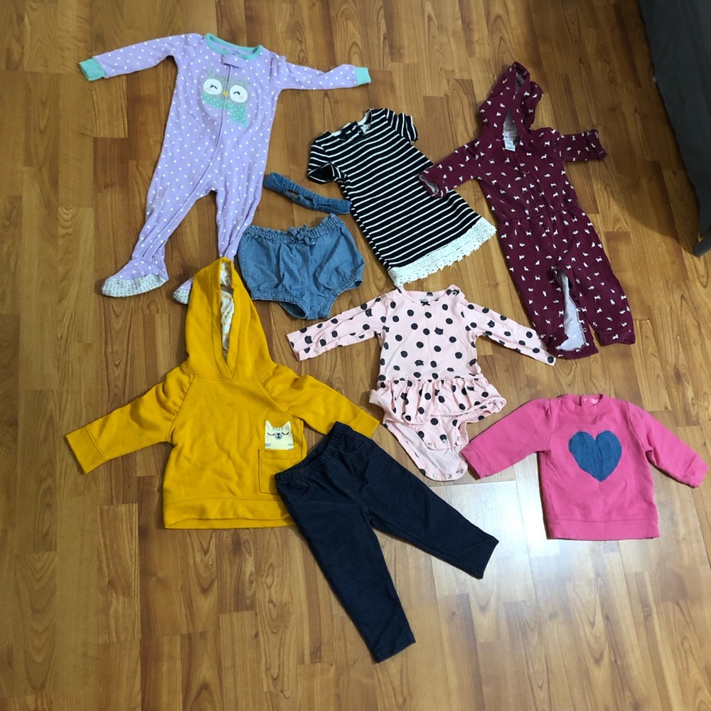 Bundle of 10 pc Baby Girl items